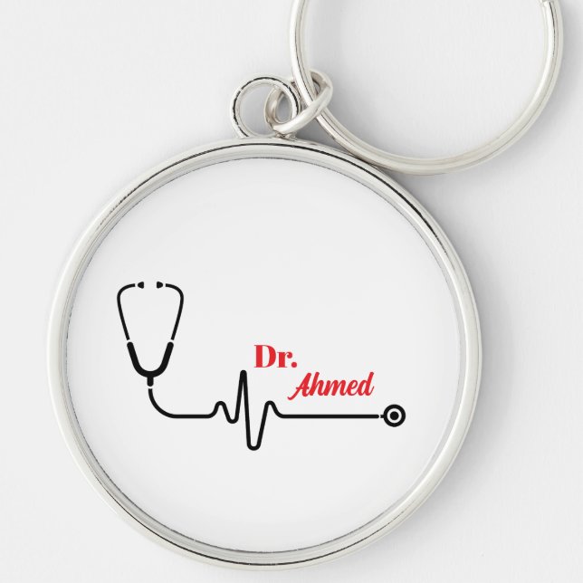 Personalised Doctor Keychain Custom Name  (Front)