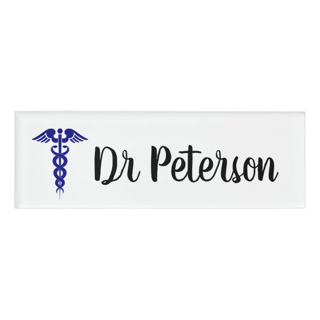 Personalised Doctor Name Tag (Front)
