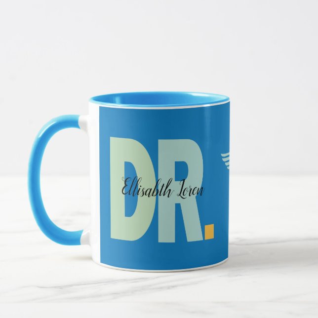 Personalised Doctor PhD Graduation Mug  (Left)