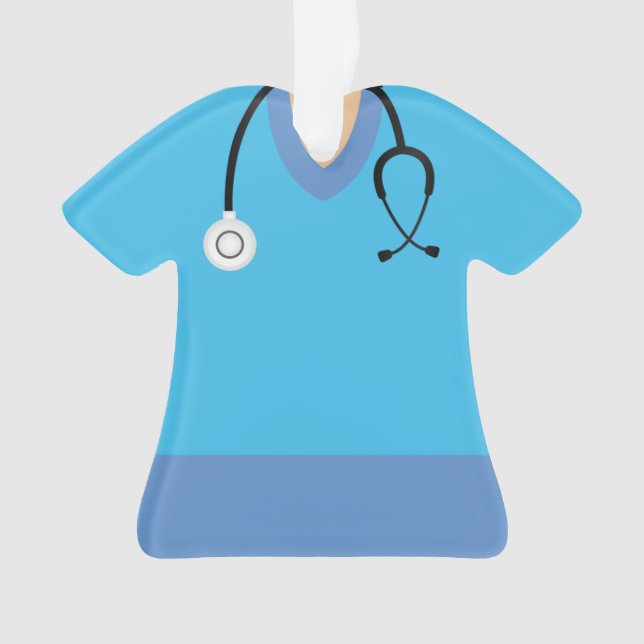 Personalised Doctor Surgeon Christmas Ornament (Front)