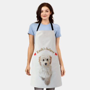 Personalised Dog Apron – Custom Photo & Text