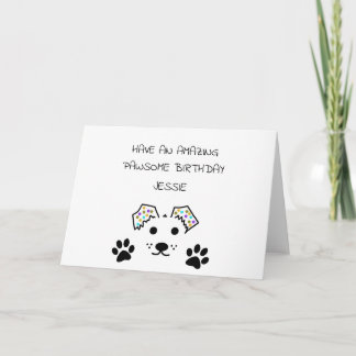 Personalised Dog Birthday Card