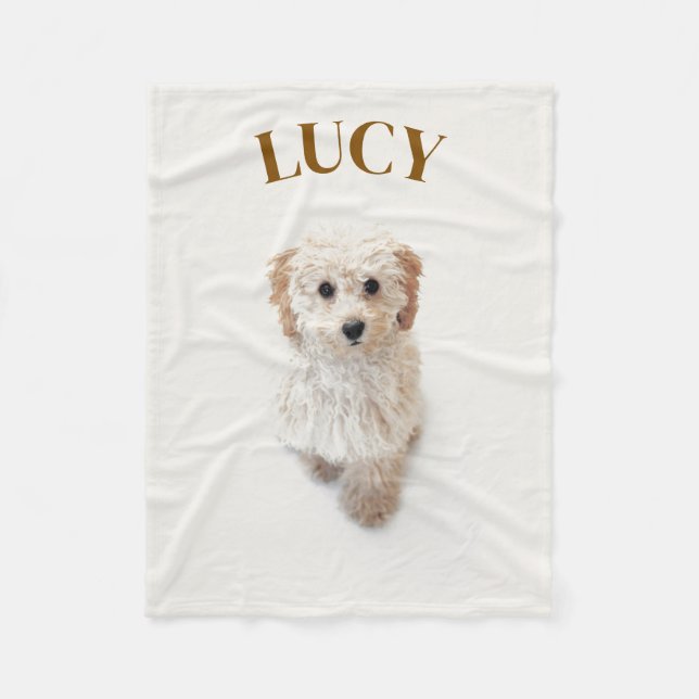 Personalised Dog Blanket with Your Pet’s Name (Front)