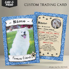 Personalised Dog Cards Pet Trading Card Template