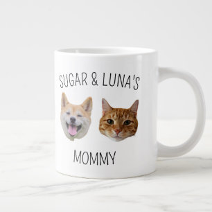 Personalised Dog Cat Face Mug, Mug gift for Mum