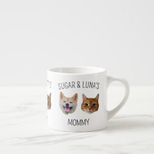 Personalised Dog Cat Face Mug, Mug gift for Mum
