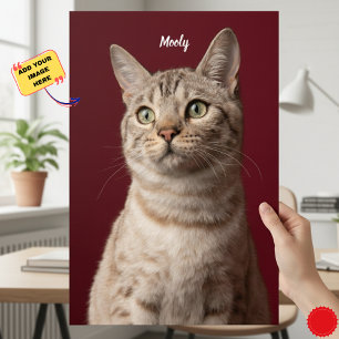 Personalised Dog & Cat Name Photo Prints, Instant  Poster