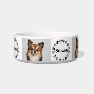 Personalised Dog/Cat Picture Pawprint Bowl