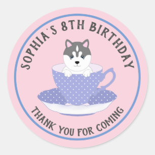 Personalised Dog Classic Round Sticker