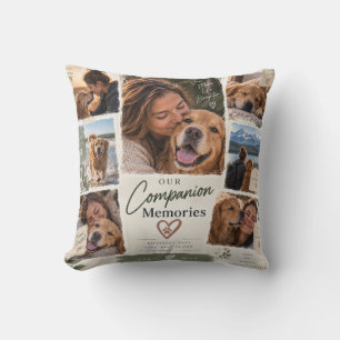 Personalised Dog Companion Memories Photo Collage Cushion