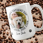 Personalised Dog Dad Father's Day Pet Photo Coffee Mug<br><div class="desc">Best Dog Dad Ever ... Surprise your favourite Dog Dad this Father's Day with this super cute custom pet photo mug. Customise this dog dad mug with your dog's favourite photo, and name. Double sided - you can different photos on each side or the same, up to you ! Great...</div>
