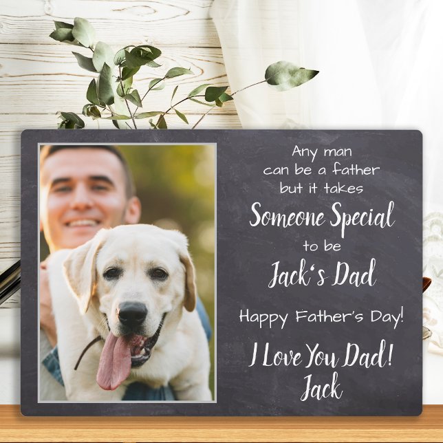 Personalised Dog Dad Pet Photo Father's Day Plaque (Creator Uploaded)