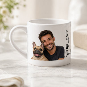 Personalised Dog Dad Photo Mug Modern Cool Gift