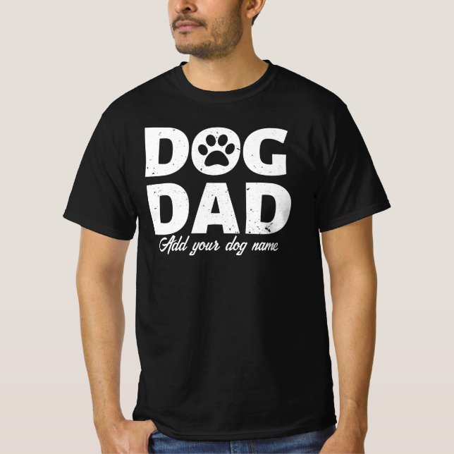 Personalised Dog Dad T-Shirt (Front)