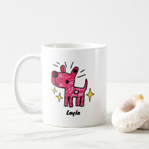 Personalised Dog Doodle Art Coffee Mug