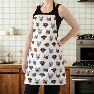 Personalised Dog Face, Dog Cat Mum Photo Gift  Apron