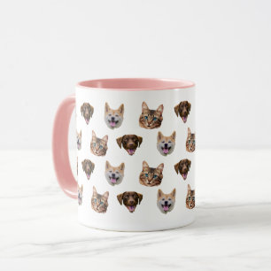 Personalised Dog Face Mug, Dog Cat Mum Gift Mug
