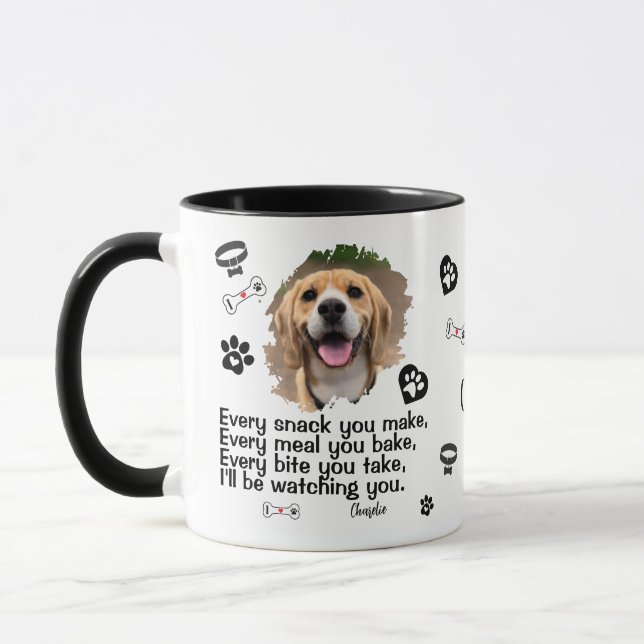 Personalised Dog Face Photo Mug - Funny Mug (Left)