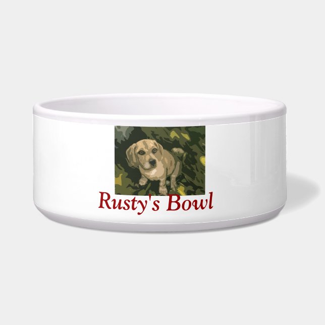 Personalised Dog Food Bowl (Front)