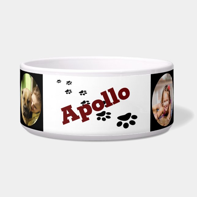Personalised Dog Food Bowl - HAMbWG (Front)