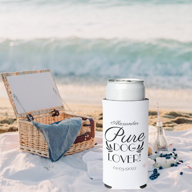 Personalised Dog Lover Custom Design  Seltzer Can Cooler (Personalized Dog Lover Custom Design Seltzer Can Cooler)