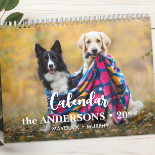 Personalised Dog Lover Family Custom Photos 2026 Calendar