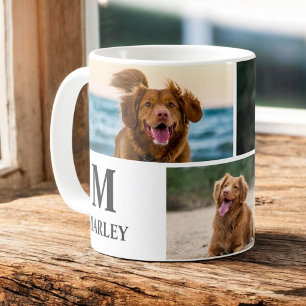 Personalised Dog Lover Photo Collage Pet Coffee Mug
