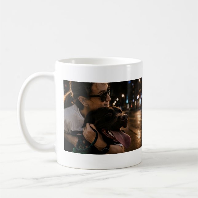 Personalised Dog Lover Photo Gift Coffee Mug (Left)
