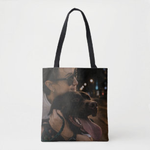 Personalised Dog Lover Photo Gift Tote Bag