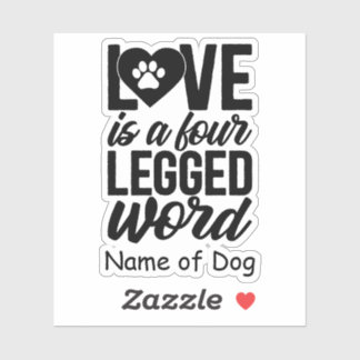 Personalised Dog Lover Sticker | Pet Lover Sticker