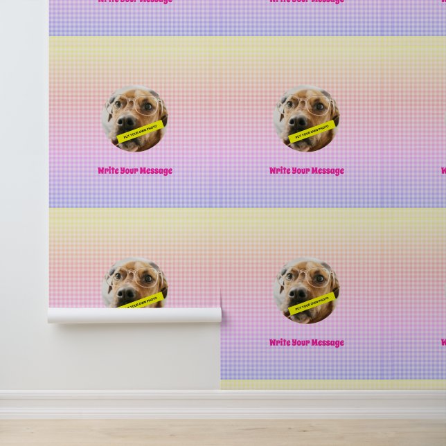Personalised Dog Lover's Delight: Custom Message Wallpaper (Application)