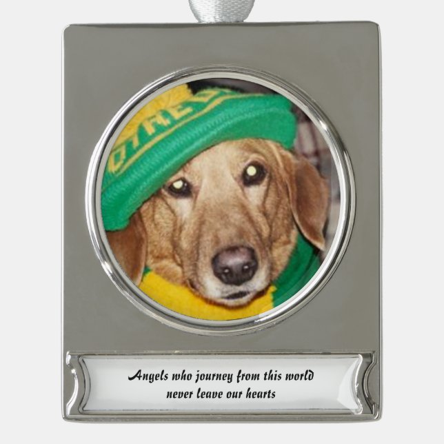 Personalised Dog Memorial Christmas Ornament (Front)