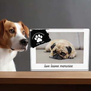 Personalised Dog Memorial Gift Custom Pet Keepsake Photo Block