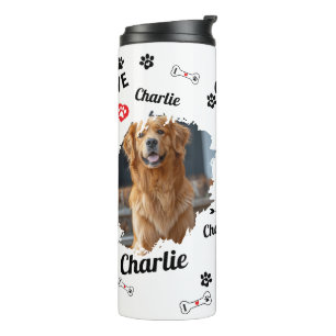 Personalised Dog Memorial Keepsakes    Pet Thermal Tumbler