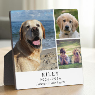 Personalised Dog Memorial Photo Collage Plaque