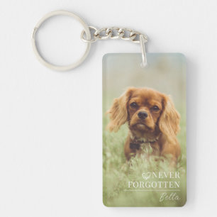 Personalised Dog Memorial Photo Pet Loss Gift Key Ring