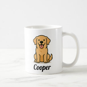 Personalised Dog Mug – Cute Golden Retriever Gift
