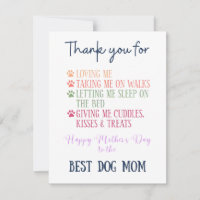 personalised Dog Mum Card