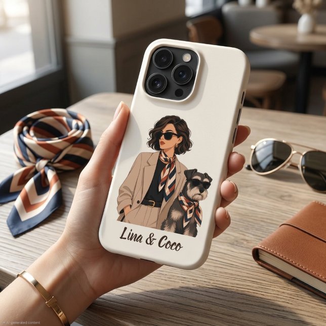 "Personalised Dog Mum Gift" "Custom Pet Owner  iPhone Case (Creator Uploaded)