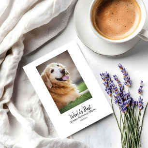 Personalised Dog Mum Golden Retriever Mother's Day Holiday Card
