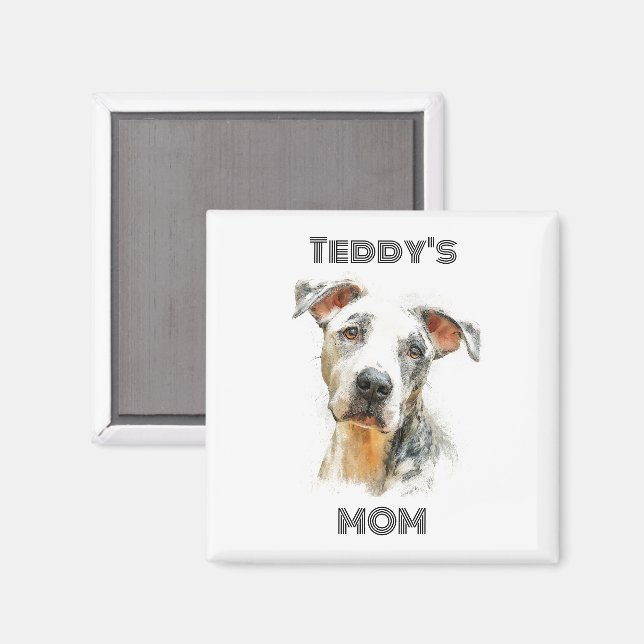 Personalised Dog Mum Magnet | Custom Gift (Front/Back)