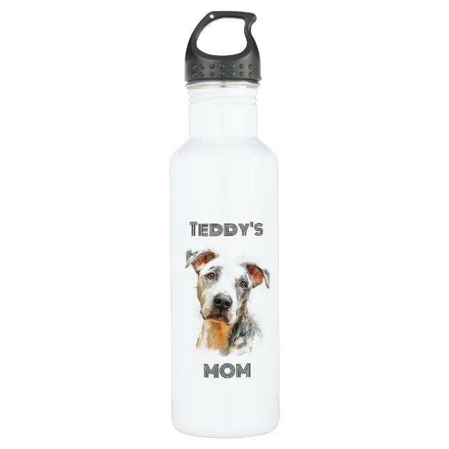 Personalised Dog Mum Water Bottle | Custom Gift (Front)