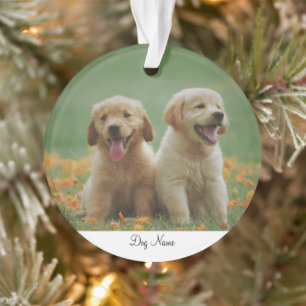 Personalised Dog Name Photo Ornament
