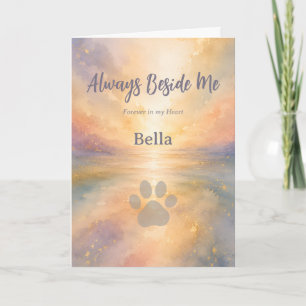 Personalised Dog or Cat Sympathy Greeting Card