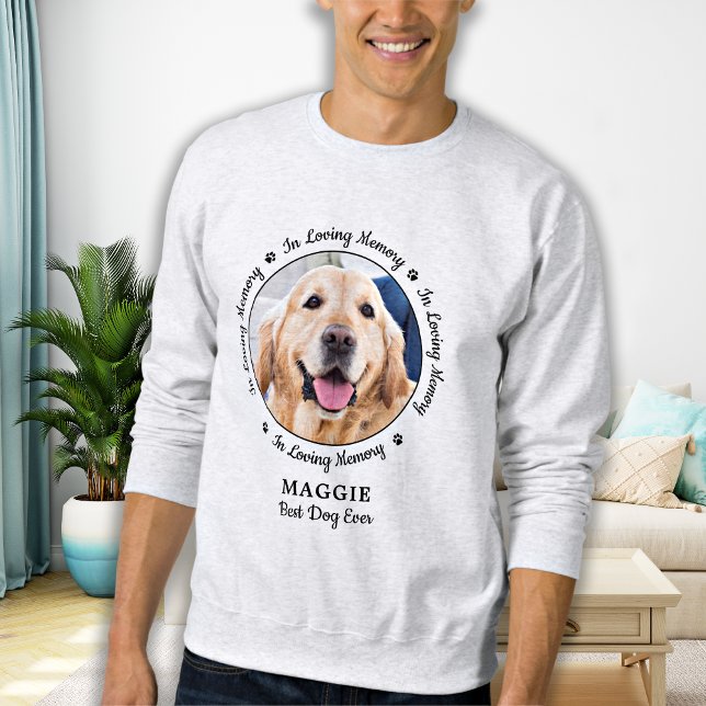 Personalised Dog Pet Memorial In Loving Memory  T- Sweatshirt (Creator Uploaded)