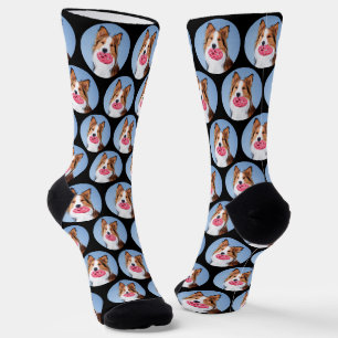 Personalised Dog Pet Photo Collage Socks