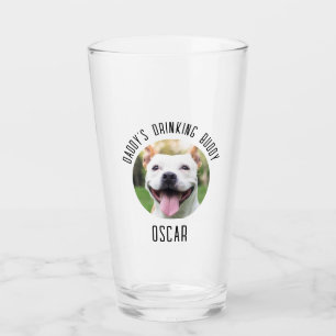 Personalised Dog Pet Photo Glass Cup