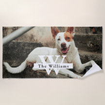 Personalised Dog Photo Family name