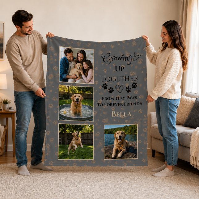 Personalised Dog Photo Fleece Blanket  (Creator Uploaded)