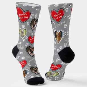 Personalised Dog Photo Socks   Custom Dog Socks